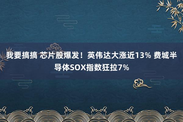 我要搞搞 芯片股爆发！英伟达大涨近13% 费城半导体SOX指数狂拉7%