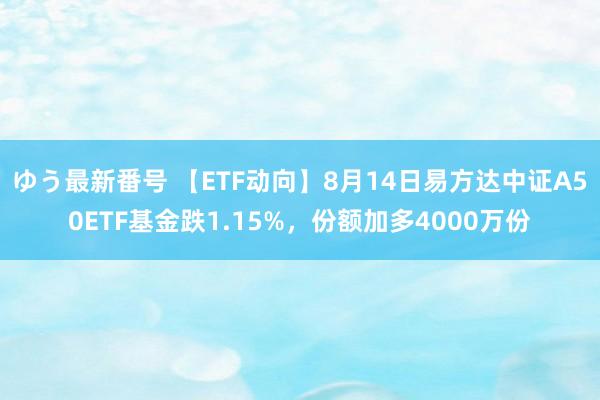 ゆう最新番号 【ETF动向】8月14日易方达中证A50ETF基金跌1.15%，份额加多4000万份