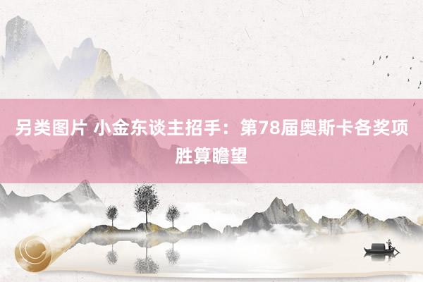 另类图片 小金东谈主招手：第78届奥斯卡各奖项胜算瞻望