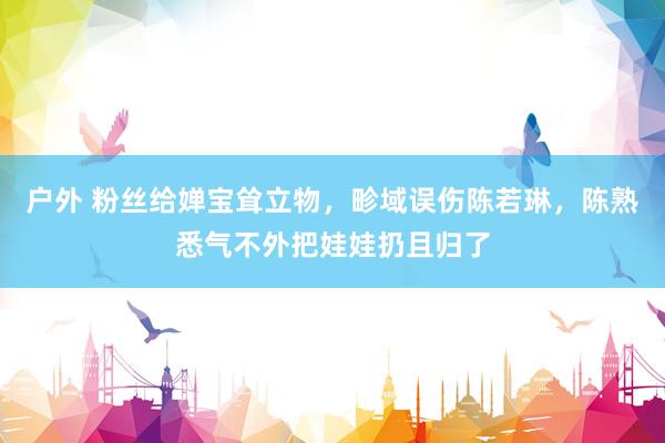 户外 粉丝给婵宝耸立物，畛域误伤陈若琳，陈熟悉气不外把娃娃扔且归了